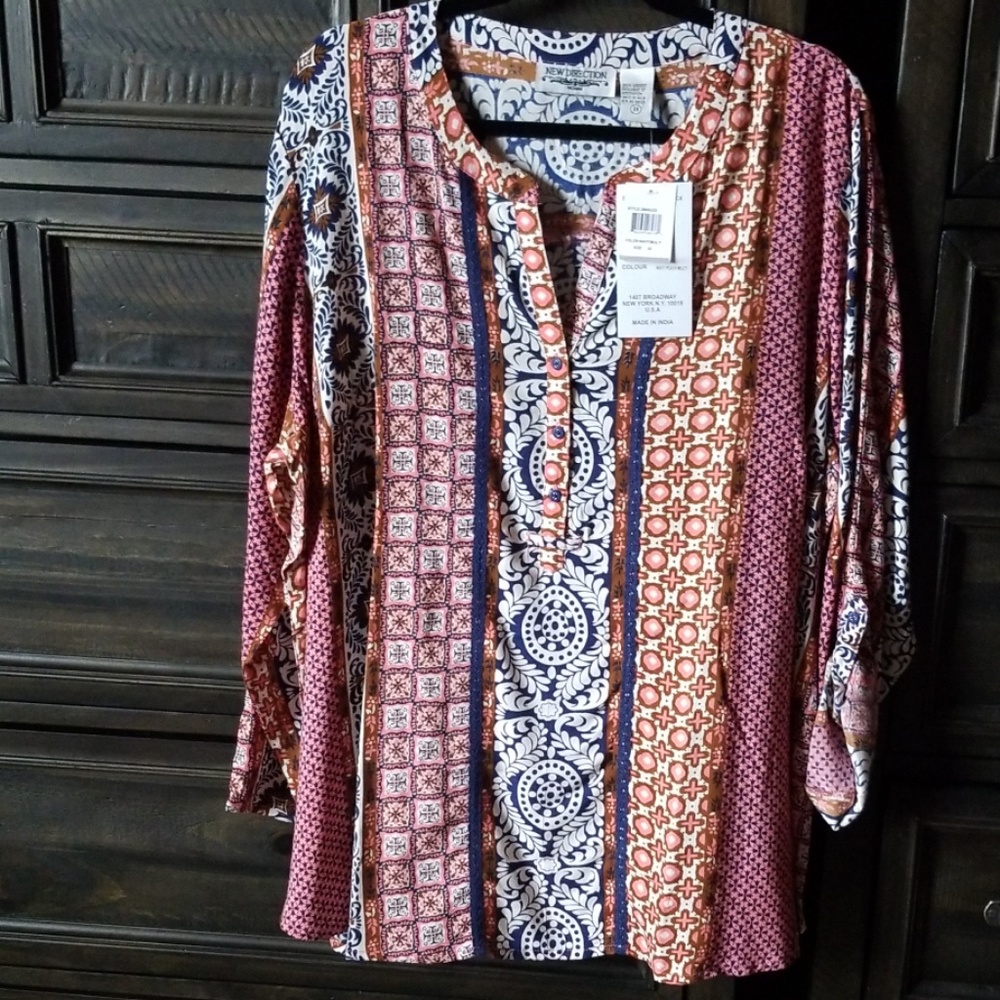 3X Long sleeve blouse